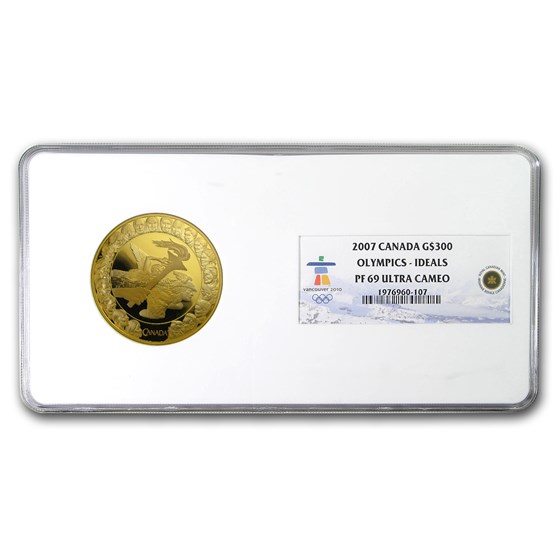 2007 Canada Gold $300 Olympic Ideals PF-69 NGC 2007 Canada Gold $300 Olympic Ideals PF-69 NGC